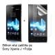 Silikon etui za Sony Xperia J,prozorna mat bela barva+folija ekrana,Jekod