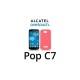 Silikon Etui za Alcatel One Touch Pop C7+ folija ekrana ,Rdeča barva