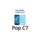 Silikon Etui za Alcatel One Touch Pop C7+ folija ekrana ,Modra barva