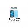 Silikon Etui za Alcatel One Touch Pop C7+ folija ekrana ,Modra barva