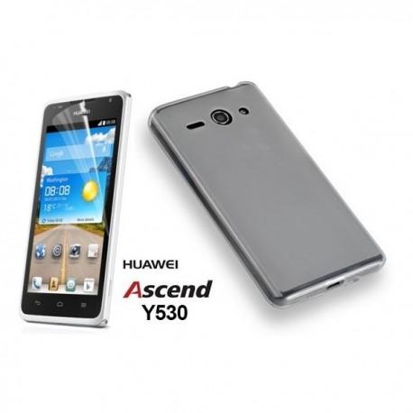 Silikon etui za Huawei Ascend Y530 Temna barva+folija ekrana