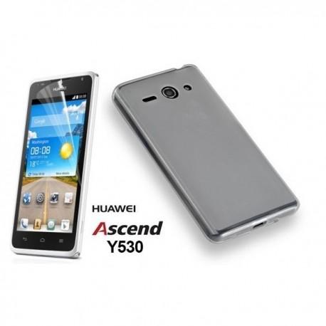Silikon etui za Huawei Ascend Y530 Bela mat barva+folija ekrana