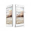 Silikon etui za Huawei Ascend P6 +Folija ekrana ,bela mat barva