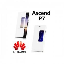 Torbica  za Huawei Ascend P7 S-View Preklopna Bela barva Original
