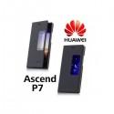Torbica za Huawei Ascend P7 S-View Preklopna Črna barva Original