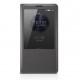 Torbica za Huawei Ascend Mate 7 S-View Preklopna Temno siva barva Original