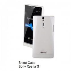 Etui za Sony Xperia S,zadnji pokrovček,bela barva+folija ekrana,Jekod Shine Case