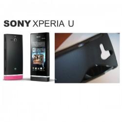 Silikon etui za Sony Xperia U,črna barva,motiv S