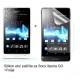Silikon etui za Sony Xperia GO,prozorna mat bela barva+folija ekrana,Jekod
