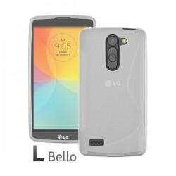 Silikon etui za LG L Bello +Folija ekrana Transparent barva