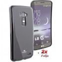 Silikon etui za LG G Flex + 2x Folija High-Quality Črna barva