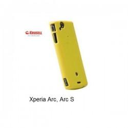 Etui za Sony  Xperia Arc ,Arc S,zadnji pokrovček,rumena barva,Krusell