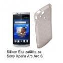 Silikon etui za Sony Xperia Arc,Arc S,prozorno siva barva,motiv krogci