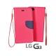 Preklopna Torbica Fancy za LG G3 Pink barva