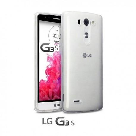 Silikon etui za LG G3 S +Folija ekrana Bela mat barva