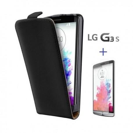 Torbica za LG G3 S Preklopna +Zaščitna folija ekrana,Črna barva