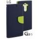 Preklopna Torbica za LG G3 S Modra Limona barva