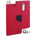 Preklopna Torbica za LG G3 S Pink barva