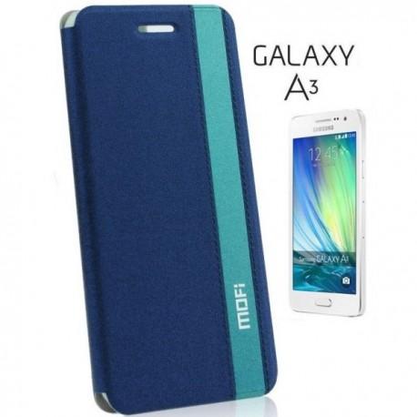 Preklopna Torbica Mofi za Samsung Galaxy A3 Temno modra barva