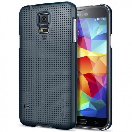 Etui za Samsung Galaxy S5 Ultra Fit zadnji pokrovček Spigen Metal Slate