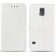 Torbica za Samsung Galaxy S5 Preklopna Bela barva+Folija ekrana