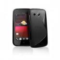 Silikon etui zaščita za HTC Desire 200 +zaščitna folija ,Črna barva