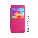 Torbica za Samsung Galaxy S5 S-View Nillkin Pink barva