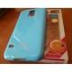 Silikon etui Goospery za Samsung Galaxy S5 + 2x Folija High-Quality ,Modra barva