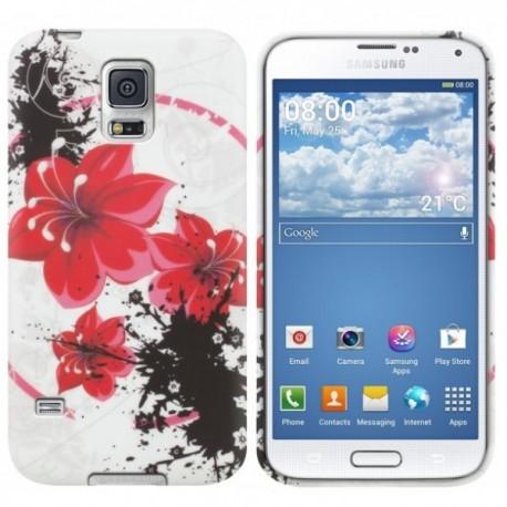 Silikon etui Red Rose za Samsung Galaxy S5 +folija ekrana