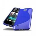 Silikon etui za HTC Desire 300 +zaščitna folija ,Modra barva
