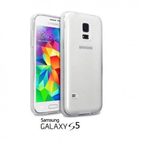 Silikon etui za Samsung Galaxy S5 +Folija ekrana TPU 0,3mm Transparent barva