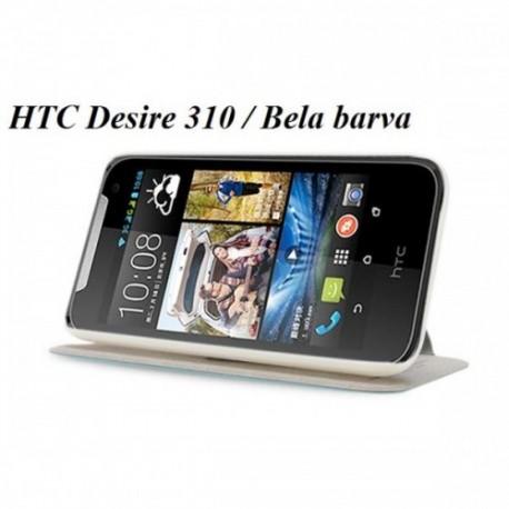 Torbica za HTC Desire 310 Preklopna Bela barva