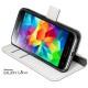 Torbica flip za Samsung Galaxy S5 Mini Preklopna Bela barva+Folija ekrana