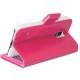 Torbica flip za Samsung Galaxy S5 Mini Preklopna Pink barva+Folija ekrana