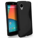 Silikon etui za LG Nexus 5 +Folija ekrana Črna barva