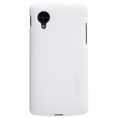 Etui Nillkin za LG Nexus 5 zadnji pokrovček + zaščitna folija ekrana Bela barva