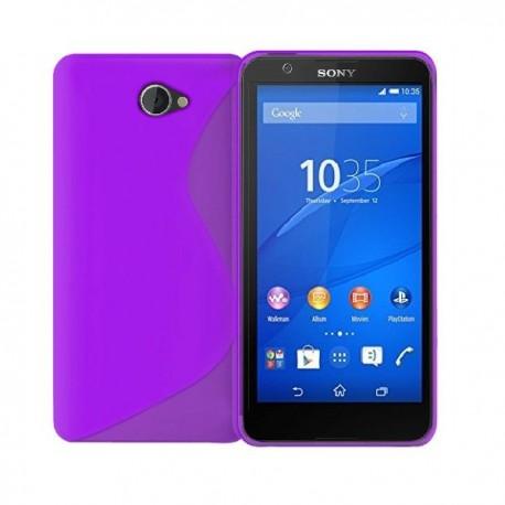 Silikon etui za Sony Xperia E4 Vijola barva