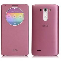 Torbica za LG G3 Original Quick Circle Window CCF-345G Pink barva
