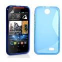 Silikon etui za HTC Desire 310 +Folija ekrana Modra barva