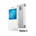Torbica USAMS za Samsung Galaxy Note 4 S-View Bela barva