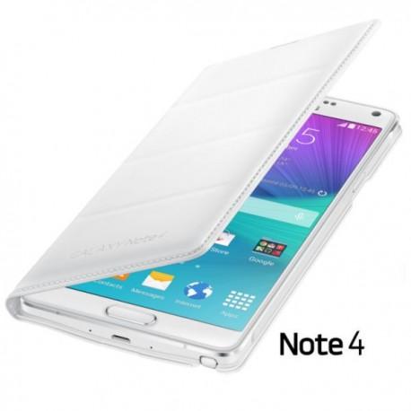 Torbica za Samsung Galaxy Note 4 Original Flip Cover EF-WN910BWE Bela barva