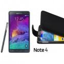 Preklopna Torbica za Samsung Galaxy Note 4+folija ekrana Črna barva
