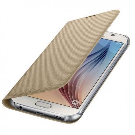 Etui za Samsung Galaxy S6 Original EF-WG920BF Zlata Gratis Folija