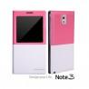 Torbica za Samsung Galaxy Note 3 View Design Bela-Pink barva