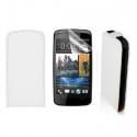 Etui za HTC Desire 500 Preklopna+ zaščitna folija ekrana, Bela barva