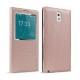 Torbica za Samsung Galaxy Note 3 Window View Design Champagne Pink barva