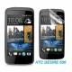 Silikon etui za HTC Desire 500, transparent temna+Folija ekrana