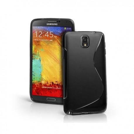 Silikon etui za Samsung Galaxy Note 3 +Folija ekrana. Črna barva