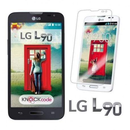 Silikon etui za LG L90 +Folija ekrana Prozorno temna barva