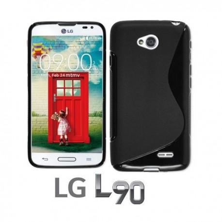 Silikon etui za LG L90 Črna barva